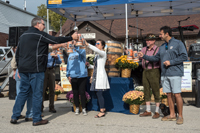 Old Munichburg Oktoberfest 2018. Beer tapping ceremony, festival kickoff with Mayor Carrie Tergin.